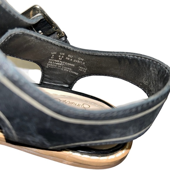 CLARKS Glacier Cool Womens Casual black leather Sandals size 8.5 - Picture 8 of 8